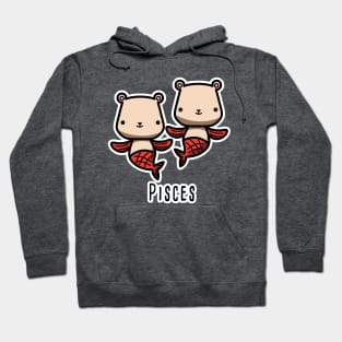 Pisces zodiac teddy bear Hoodie